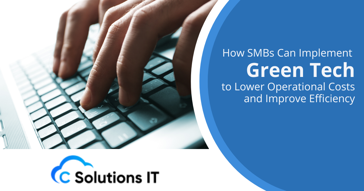 How SMBs Can Implement Green Tech to Lower Operational Costs and Improve Efficiency