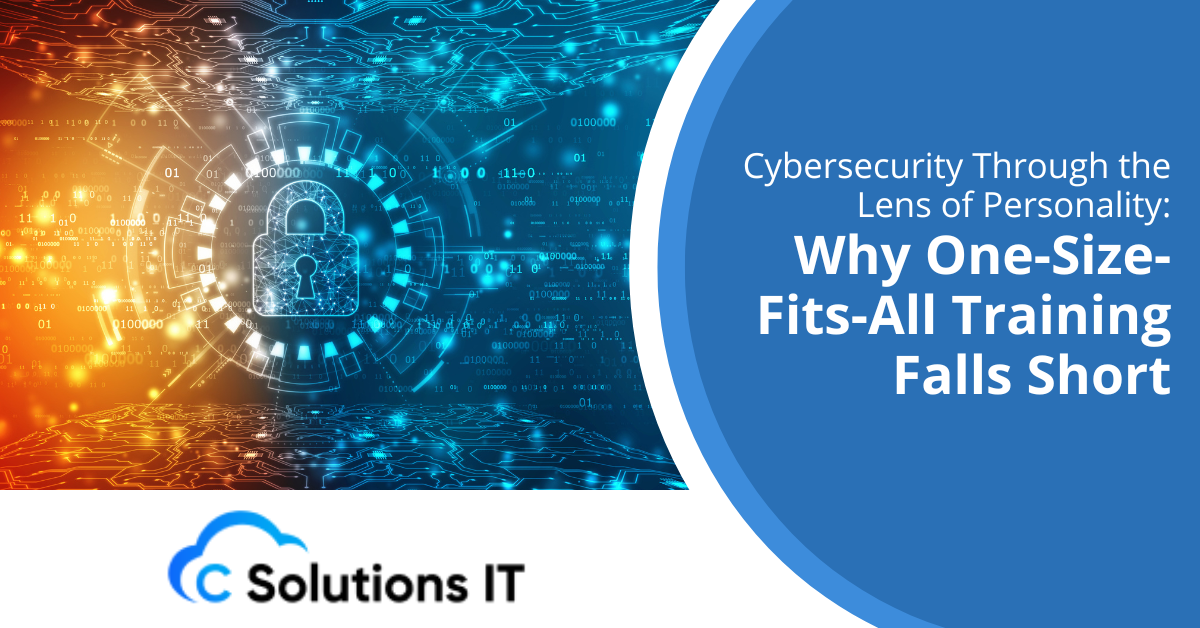 Cybersecurity Through the Lens of Personality Why One-Size-Fits-All Training Falls Short
